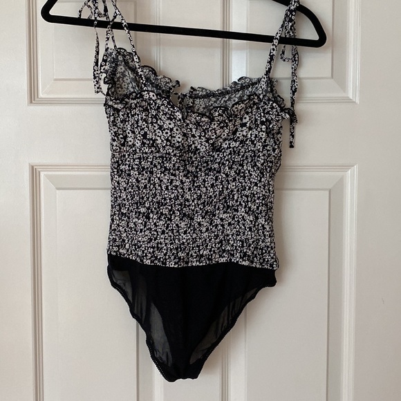 Free People Bardot Bodysuit in Black Combo - Picture 9 of 9